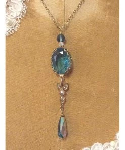 Headpiece Heaven Aquamarine Upcycled Necklace Shop By Vendor