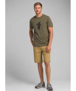 PrAna Mens Bear Squeeze Journeyman Tee