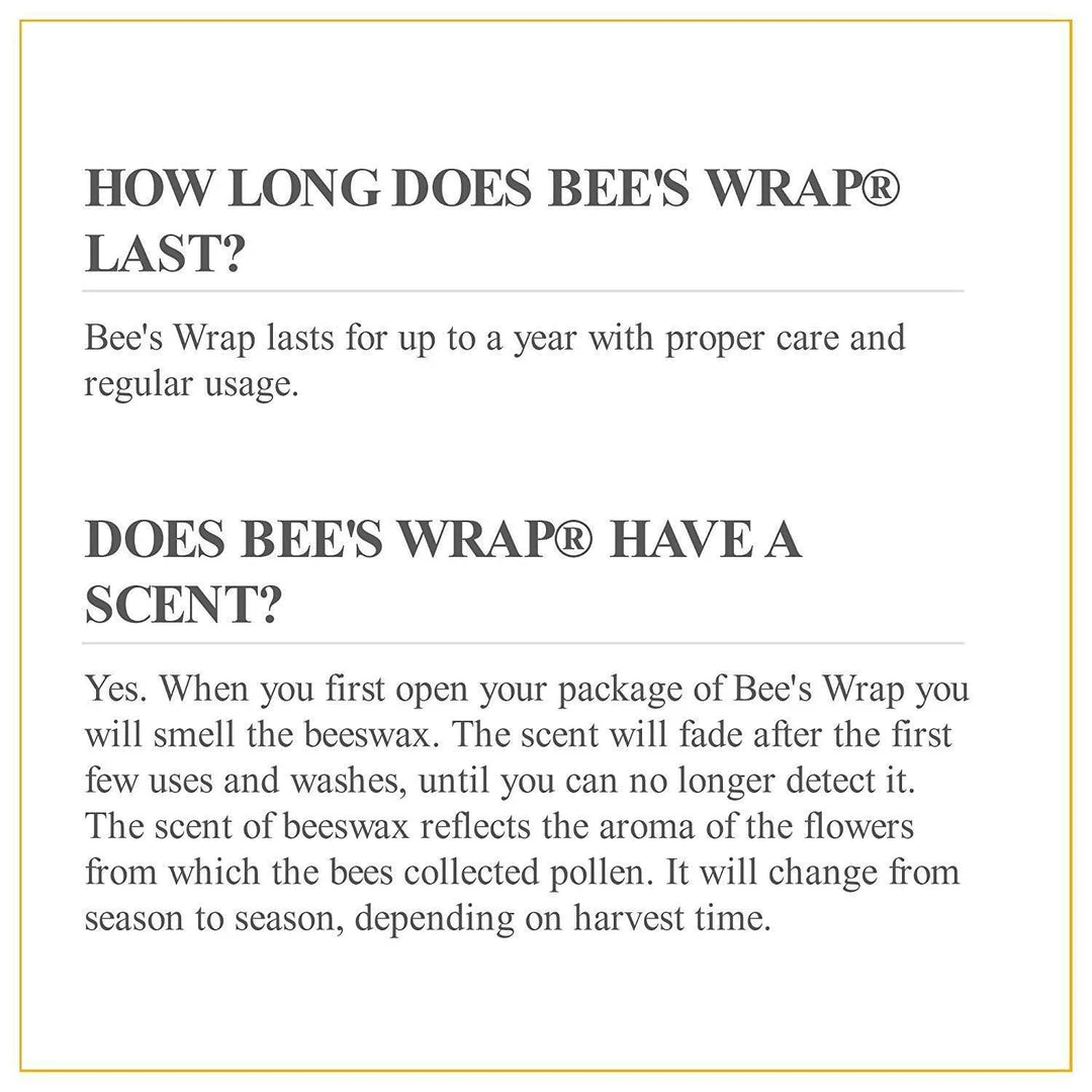 Filosano Bee's Wrap Variety Pack 5 Filosano Bee's Wrap Variety Pack