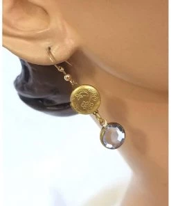 Headpiece Heaven Blue Locket Earrings Shop By Vendor