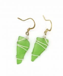 Themis And Thread Accessories Brown Seneca Sea Glass Earrings 14 Themis And Thread Accessories Brown Seneca Sea Glass Earrings