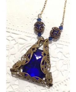 Headpiece Heaven Shop By Vendor Cobalt Crystal Necklace