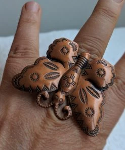 Tracy Burton Copper Butterfly Ring