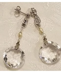 Headpiece Heaven Crystal Disc Earrings