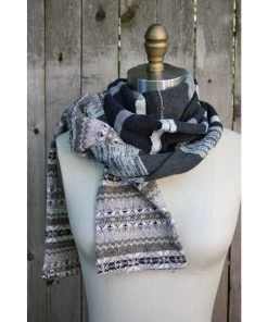 Sutter Larkin Extra-Long Patchwork Scarf