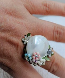 Tracy Burton Floral Adjustable Ring Shop By Vendor