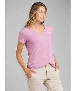 PrAna Foundation Short Sleeve V-neck Womens