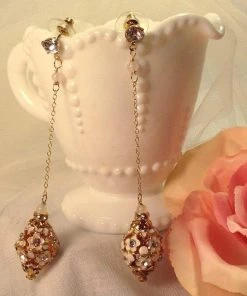 Headpiece Heaven Gold Bridal Earrings