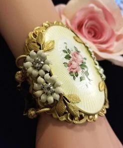 Headpiece Heaven Guilloche Enamel Bracelet Shop By Vendor