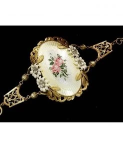 Headpiece Heaven Guilloche Enamel Bracelet Shop By Vendor