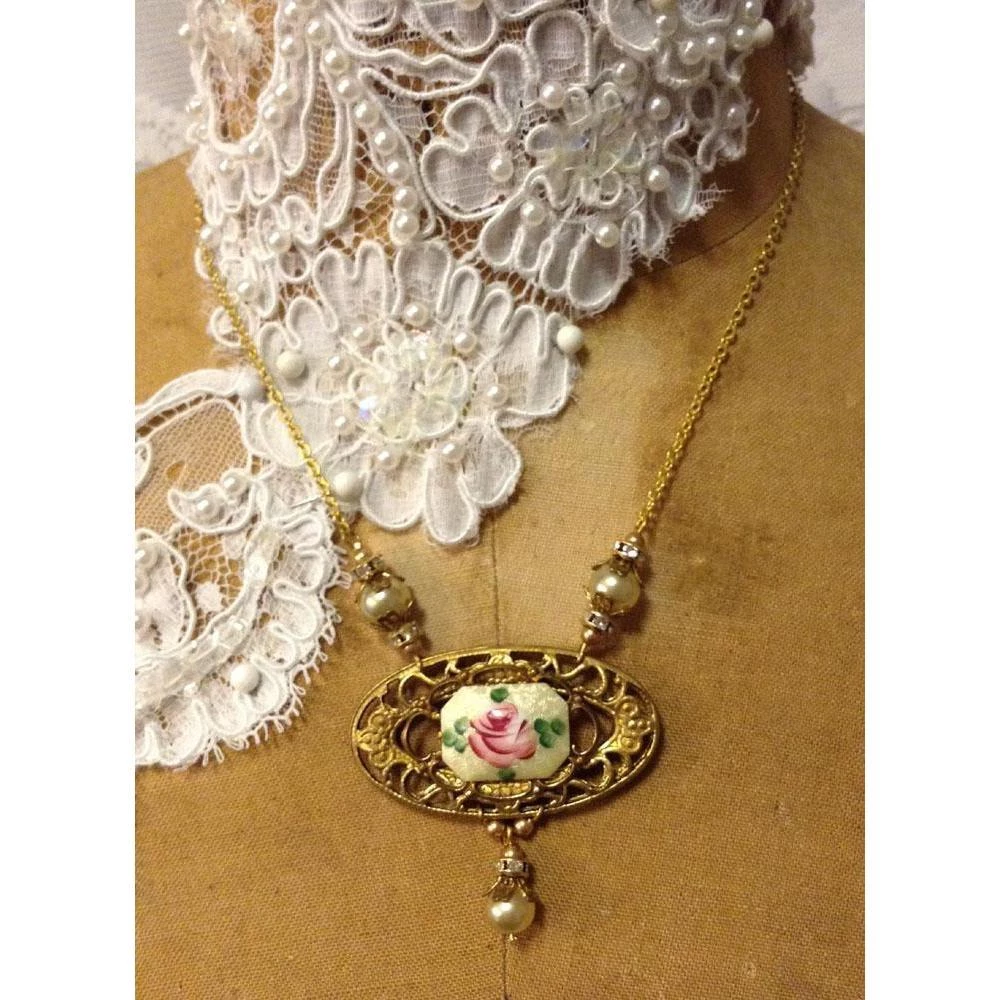 Headpiece Heaven Guilloche Enamel Necklace Set Shop By Vendor 2 Headpiece Heaven Guilloche Enamel Necklace Set Shop By Vendor