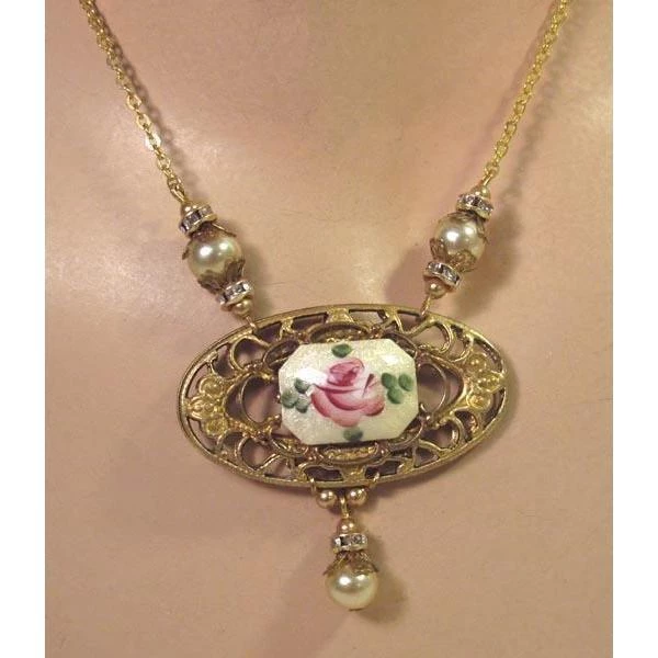 Headpiece Heaven Guilloche Enamel Necklace Set Shop By Vendor 1 Headpiece Heaven Guilloche Enamel Necklace Set Shop By Vendor