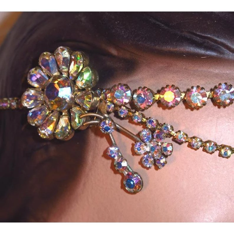 Headpiece Heaven Iridescent Forehead Band 2 Headpiece Heaven Iridescent Forehead Band