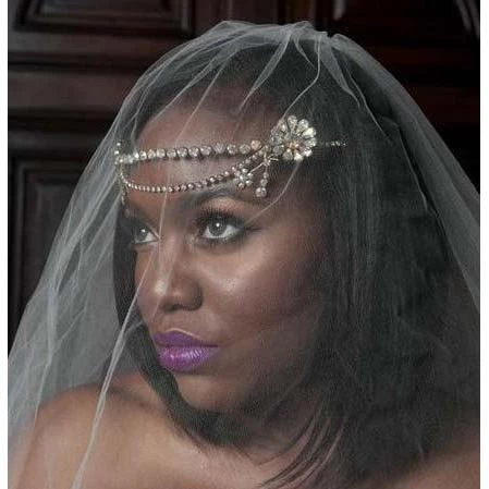 Headpiece Heaven Iridescent Forehead Band 1 Headpiece Heaven Iridescent Forehead Band