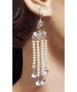 Headpiece Heaven Shop By Vendor Ivory Chandelier Earrings