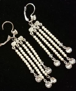 Headpiece Heaven Shop By Vendor Ivory Chandelier Earrings