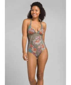 PrAna Lahari Halter Piece Swimsuit Womens