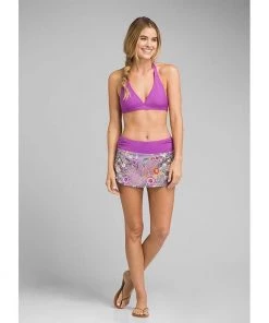 PrAna Womens Lattie Skirted Bikini Bottom