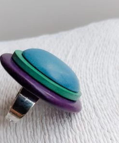 Tracy Burton Mod Round Adjustable Ring