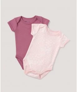 Pact Organic Baby Short Sleeve Bodysuit 2-Pack Kids