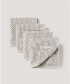 Pact Organic Home Airy Waffle Washcloth 4-Pack Shop By Partner