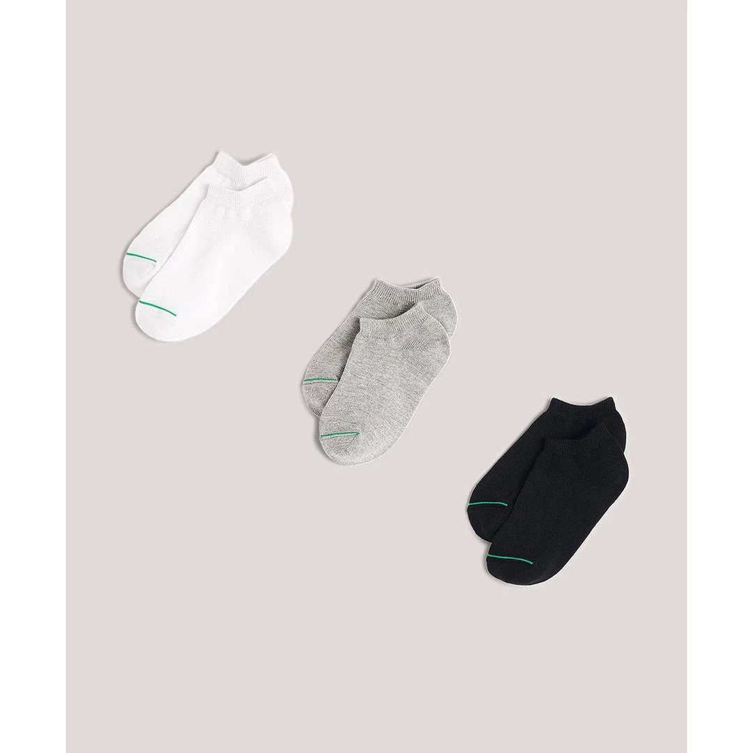 Pact Organic Kids Ankle Socks 3-Pack 1 Pact Organic Kids Ankle Socks 3-Pack