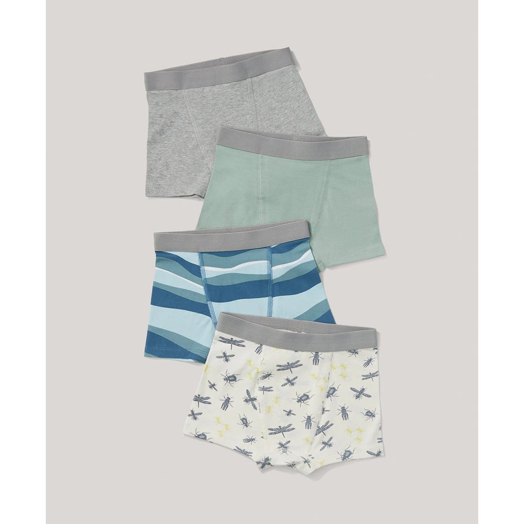 Pact Organic Kids Boxer Brief 4-Pack 1 Pact Organic Kids Boxer Brief 4-Pack