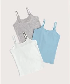 Pact Organic Kids Cartwheel Cami 3-Pack