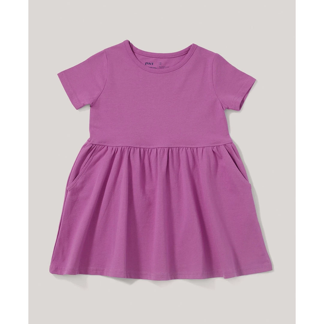 Pact Organic Kids Twirly Pocket Dress 1 Pact Organic Kids Twirly Pocket Dress
