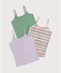 Pact Organic Kids Clearance Cartwheel Cami 3-Pack