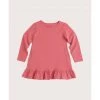 Pact Organic Kids Clearance Ruffle Long Sleeve Dress
