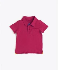 Pact Organic Kids Clearance Short Sleeve Basic Polo