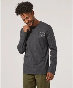 Pact Organic Men Cityzen Earth Graphic Long Sleeve Tee Shop By Partner