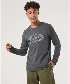 Pact Organic Men Softspun Graphic Long Sleeve Tee