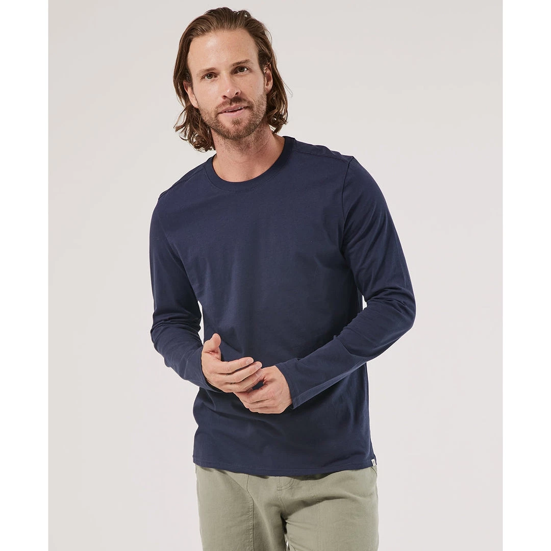 Shop By Partner Pact Organic Men Softspun Long Sleeve Tee 1 Shop By Partner Pact Organic Men Softspun Long Sleeve Tee