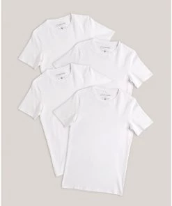 Pact Organic Men Stretch-Fit Crew Undershirt 4-Pack Shop By Partner