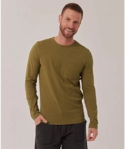 Shop By Partner Pact Organic Men Textured Long Sleeve Tee