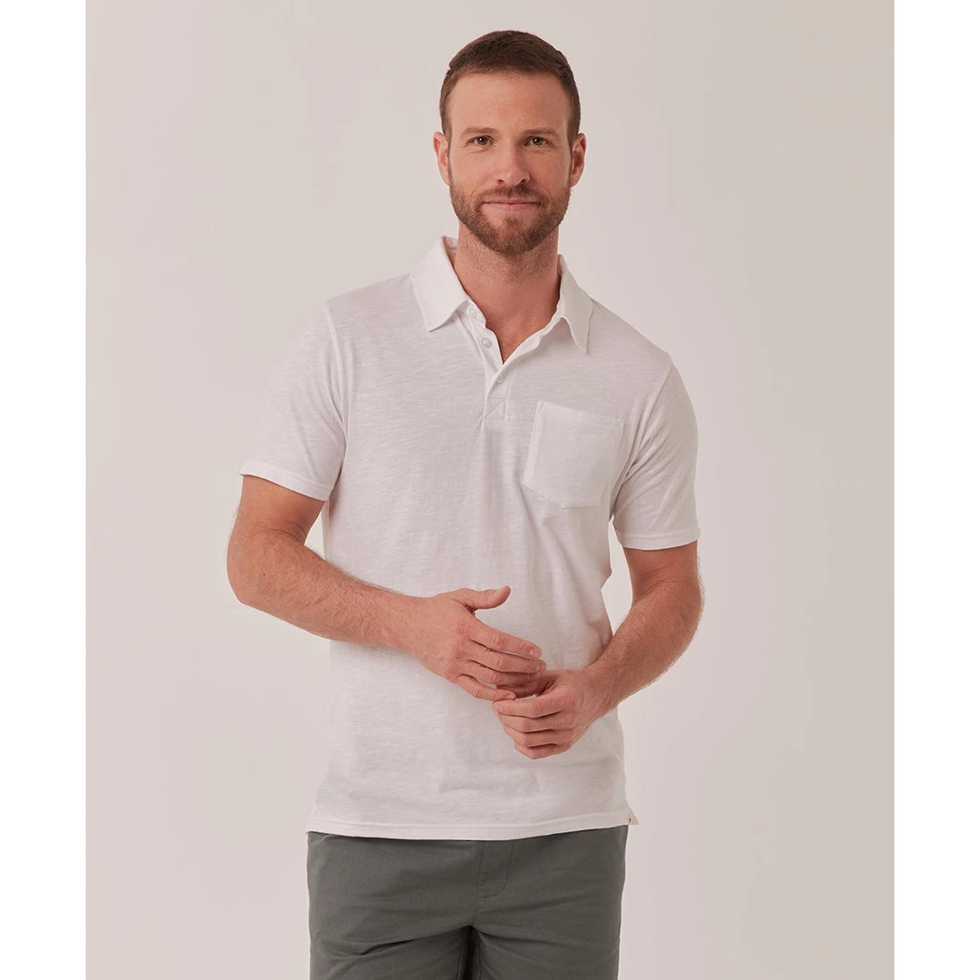 Pact Organic Men Textured Polo 1 Pact Organic Men Textured Polo