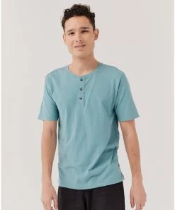 Pact Organic Men Weekend Henley Tee Shop By Partner