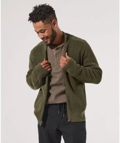Shop By Partner Pact Organic Men Clearance Modern Knit Zip Sweater