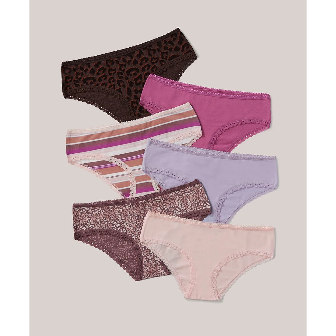 Pact Organic Women Cheeky Hipster 6-Pack 2 Pact Organic Women Cheeky Hipster 6-Pack