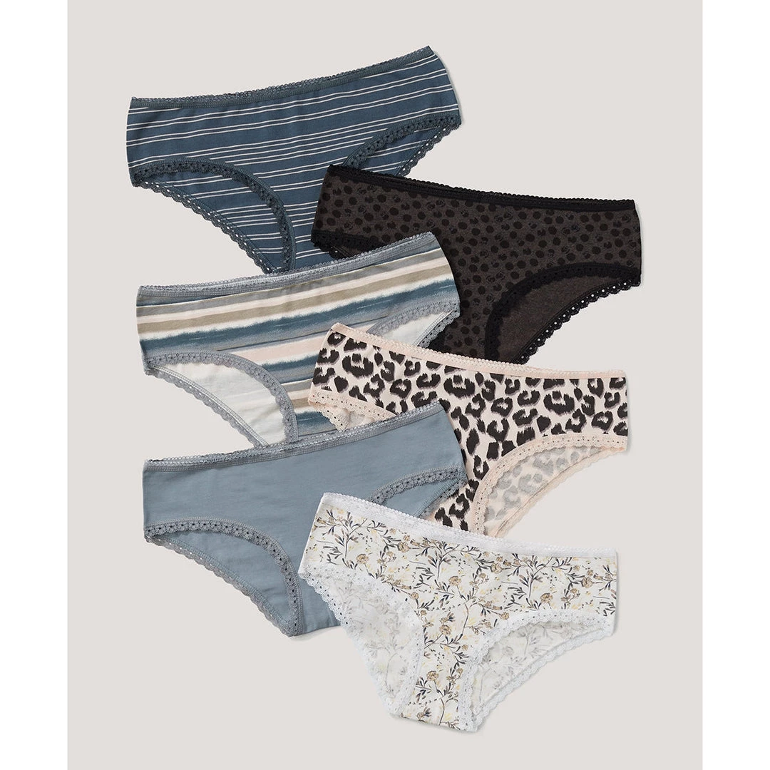 Pact Organic Women Cheeky Hipster 6-Pack 1 Pact Organic Women Cheeky Hipster 6-Pack