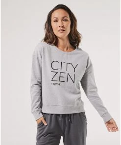 Pact Organic Women Cityzen Earth Graphic Sweatshirt