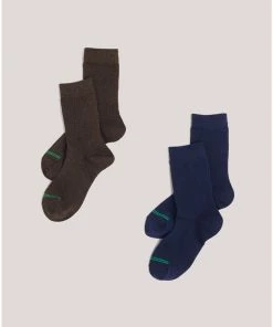 Pact Organic Women Crew Socks 2-Pack Womens