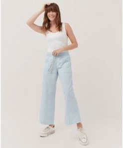 Womens Pact Organic Women Denim Chambray Sailor Pant
