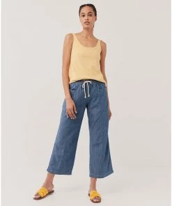 Womens Pact Organic Women Denim Chambray Sailor Pant