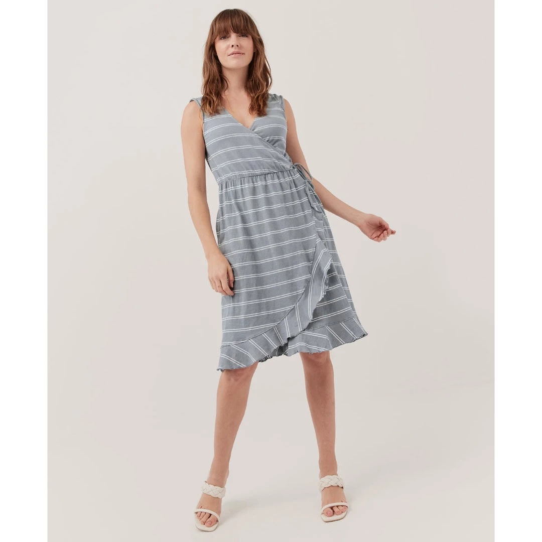 Womens Pact Organic Women Easy Wrap Dress 1 Womens Pact Organic Women Easy Wrap Dress