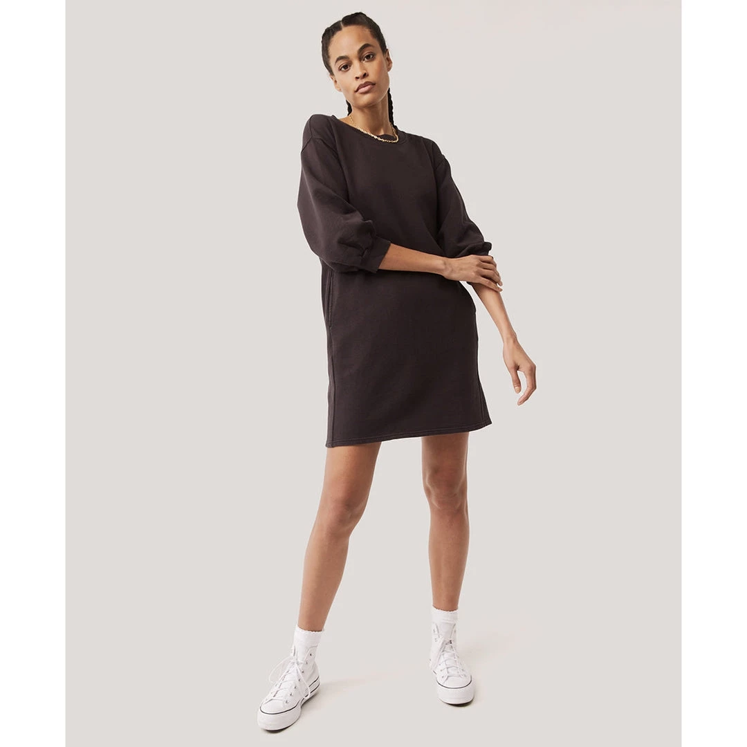 Pact Organic Women Essential Puff-Sleeve Dress Womens 2 Pact Organic Women Essential Puff-Sleeve Dress Womens