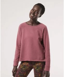 Pact Organic Women Essential Raw-Hem Sweatshirt Womens