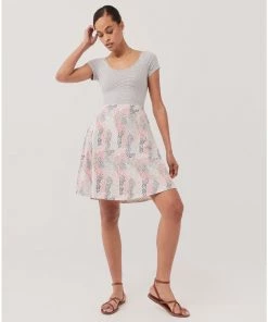 Pact Organic Women Fit & Flare Crossback Mini Dress